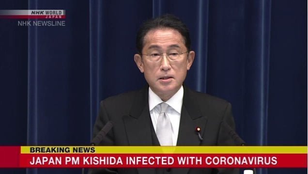 Thủ tướng Kishida bị nhiễm vi rút Corona chủng mới